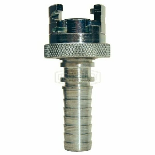 Dixon Dual-Lock P Series Thor Interchange Quick Disconnect Coupler with Knurled Flanged Sleeve, 1/2 in No 4PS4-FS